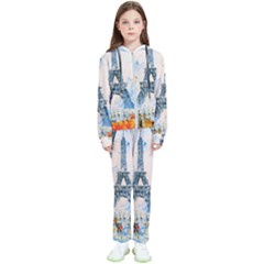 Eiffel Tower Landmark Architecture  Artistic Kids  Tracksuit by danenraven