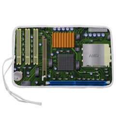 Illustration Motherboard Pc Computer Pen Storage Case (s) by danenraven