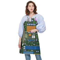 Illustration Motherboard Pc Computer Pocket Apron by danenraven