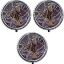 Marble Pattern Texture Rock Stone Surface Tile Mini Round Pill Box (Pack of 3) View1