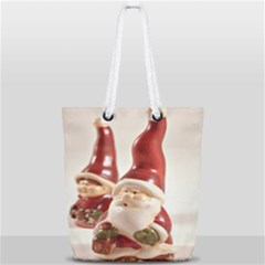 Christmas Figures4 Full Print Rope Handle Tote (small) by artworkshop