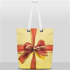 Ribbon Bow Full Print Rope Handle Tote (small) by artworkshop