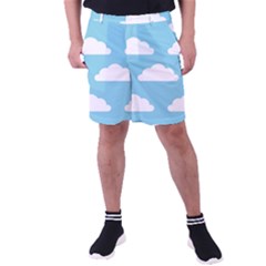 Clouds Blue Pattern Men s Pocket Shorts by ConteMonfrey