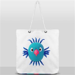 Fantasy 3d Bird Illustration 2 Full Print Rope Handle Tote (large) by dflcprintsclothing