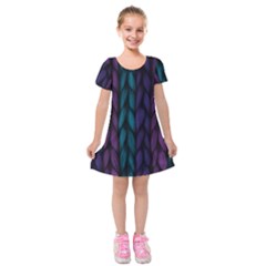 Background Kids  Short Sleeve Velvet Dress by nateshop