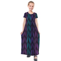 Background Kids  Short Sleeve Maxi Dress by nateshop