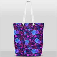 Illustration Background Wallpaper Full Print Rope Handle Tote (small) by Ravend