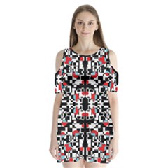 A-new-light Shoulder Cutout Velvet One Piece by DECOMARKLLC
