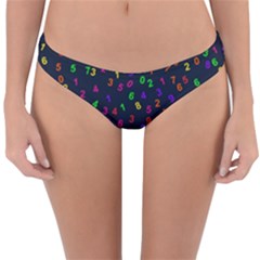 Number Digit Learning Education Reversible Hipster Bikini Bottoms by Wegoenart
