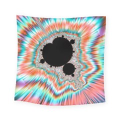 Fractal Abstract Background Square Tapestry (small) by Wegoenart