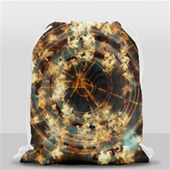 Science Fiction Background Fantasy Drawstring Bag (small) by Wegoenart