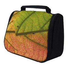 Leaf Autumn Fall Season Macro Full Print Travel Pouch (small) by Wegoenart