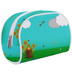 Frog Log Stream River Wallpaper Make Up Case (large) by Ravend