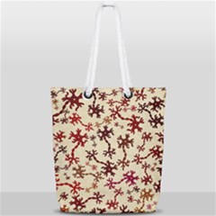 Neuron Nerve Cell Neurology Full Print Rope Handle Tote (small) by Ravend