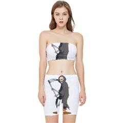 Halloween Stretch Shorts And Tube Top Set by Sparkle
