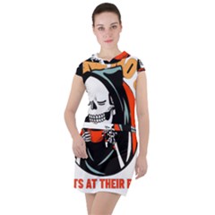 Halloween Drawstring Hooded Dress by Sparkle