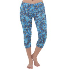Angry Baby Chicken Illustration Random Pattern Capri Yoga Leggings by dflcprintsclothing