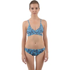 Angry Baby Chicken Illustration Random Pattern Wrap Around Bikini Set by dflcprintsclothing