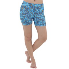 Angry Baby Chicken Illustration Random Pattern Lightweight Velour Yoga Shorts by dflcprintsclothing
