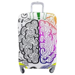 Anatomy Brain Head Medical Psychedelic  Skull Luggage Cover (medium) by danenraven