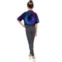 Symmetry Awesome 3d Digital Art Graphic Pattern Vortex Kids Mock Neck Tee View2