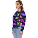 Space Pattern Women s Long Sleeve Raglan Tee View2