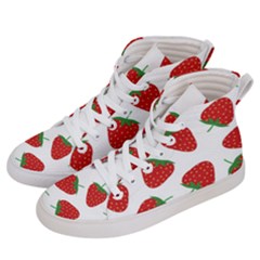 Seamless-pattern-fresh-strawberry Women s Hi-top Skate Sneakers by Jancukart
