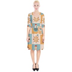 Nautical-elements-collection Wrap Up Cocktail Dress by Jancukart
