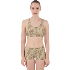 Ice-cream-vintage-pattern Work It Out Gym Set by Jancukart