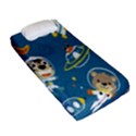 Seamless-pattern-funny-astronaut-outer-space-transportation Fitted Sheet (Single Size) View2