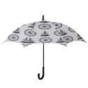 Marine-nautical-seamless-pattern-with-vintage-lighthouse-wheel Hook Handle Umbrellas (Large) View3