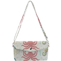 Underwater-seamless-pattern-light-background-funny Removable Strap Clutch Bag by Jancukart