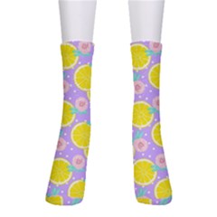 Purple Lemons  Crew Socks by ConteMonfrey