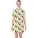 Small Mini Peppers Green Sixties Short Sleeve Mini Dress View1