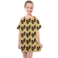 Coffee Beans Kids  One Piece Chiffon Dress by ConteMonfrey