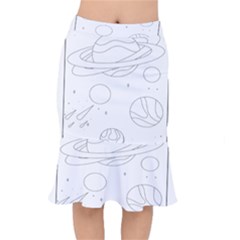 The Cuteness Of Saturn Short Mermaid Skirt by ConteMonfrey