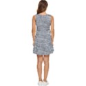 Gray Vintage denim like Tiered Sleeveless Mini Dress View4
