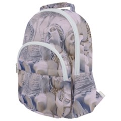 Three Graces Collage Artwork Rounded Multi Pocket Backpack by dflcprintsclothing
