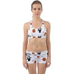 Halloween Jack O Lantern Vector Back Web Gym Set by Ravend
