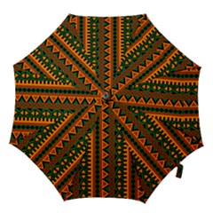 African Pattern Texture Hook Handle Umbrellas (large) by Ravend
