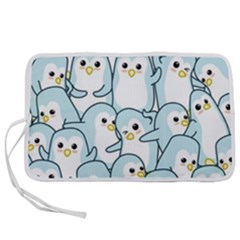 Penguin Pattern Pen Storage Case (l) by Wegoenart