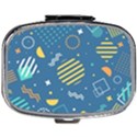 Flat-design-geometric-shapes-background Mini Square Pill Box View1
