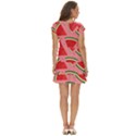 Red Watermelon  Short Sleeve Tiered Mini Dress View4