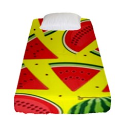 Yellow Watermelon   Fitted Sheet (single Size) by ConteMonfrey