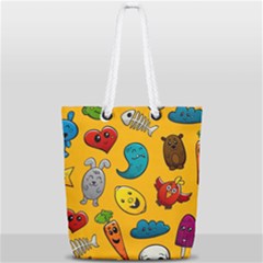 Graffiti Characters Seamless Ornament Full Print Rope Handle Tote (small) by Wegoenart
