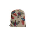 Tattoos Colorful Seamless Pattern Drawstring Pouch (Small) View1