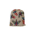 Tattoos Colorful Seamless Pattern Drawstring Pouch (Small) View2