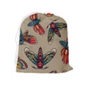 Tattoos Colorful Seamless Pattern Drawstring Pouch (XL) View2
