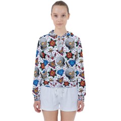 Full Color Flash Tattoo Patterns Women s Tie Up Sweat by Wegoenart