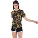 Christmas Background Seamless Pattern Patterns Asymmetrical Short Sleeve Sports Tee View1